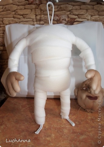  Куклы, Мастер-класс Шитьё: Кукольный каркас и тело (мини МК) Капрон, Поролон, Проволока. Фото 12