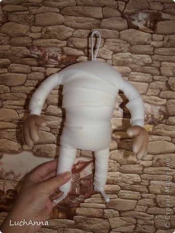  Куклы, Мастер-класс Шитьё: Кукольный каркас и тело (мини МК) Капрон, Поролон, Проволока. Фото 13
