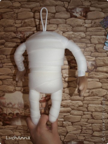  Куклы, Мастер-класс Шитьё: Кукольный каркас и тело (мини МК) Капрон, Поролон, Проволока. Фото 15