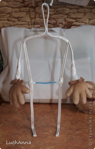  Куклы, Мастер-класс Шитьё: Кукольный каркас и тело (мини МК) Капрон, Поролон, Проволока. Фото 5
