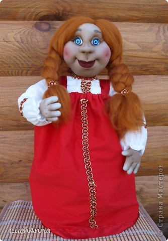  Куклы Шитьё: Марфушенька-душенька (кукла-грелка) Капрон. Фото 11