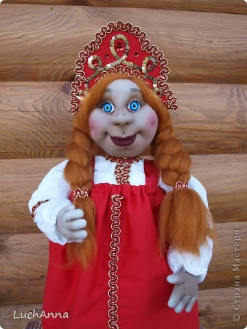  Куклы Шитьё: Марфушенька-душенька (кукла-грелка) Капрон. Фото 19