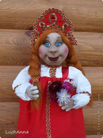  Куклы Шитьё: Марфушенька-душенька (кукла-грелка) Капрон. Фото 21