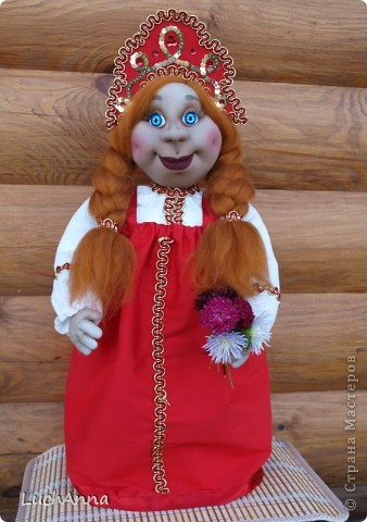  Куклы Шитьё: Марфушенька-душенька (кукла-грелка) Капрон. Фото 18