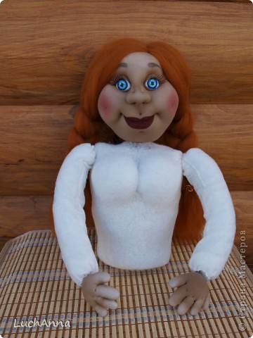  Куклы Шитьё: Марфушенька-душенька (кукла-грелка) Капрон. Фото 2