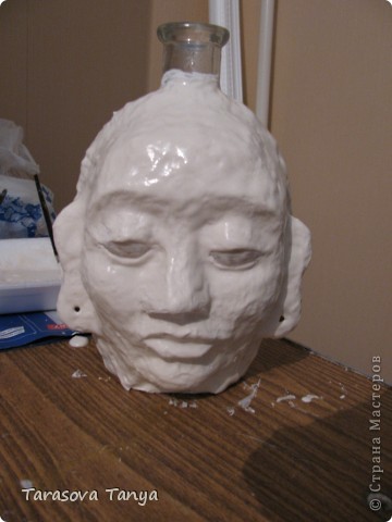 Мастер-класс Декупаж, Лепка, Папье-маше: МК бутылка-ваза для сухоцветьев в этно стиле Бутылки стеклянные, Краска, Пластилин, Салфетки, Шпагат День рождения. Фото 3 Мастер-класс Декупаж, Лепка, Папье-маше: МК бутылка-ваза для сухоцветьев в этно стиле Бутылки стеклянные, Краска, Пластилин, Салфетки, Шпагат День рождения. Фото 3