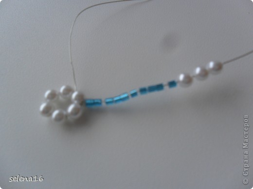 Maestro listones clase: perlas MK copos de nieve del Año Nuevo.  Foto 8