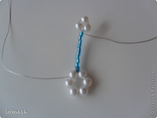 Maestro listones clase: perlas MK copos de nieve del Año Nuevo.  Foto 9