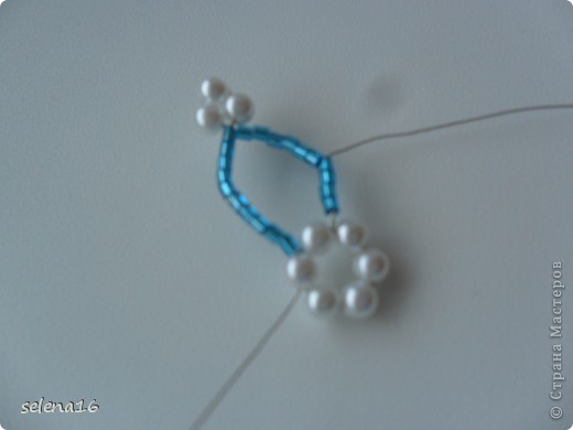 Maestro listones clase: perlas MK copos de nieve del Año Nuevo.  Foto 11