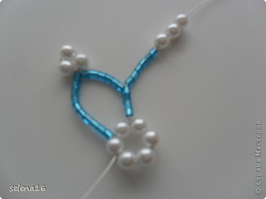 Maestro listones clase: perlas MK copos de nieve del Año Nuevo.  Foto 12