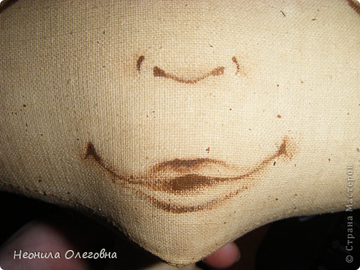 МК рисуем лицо текстильной кукле... Dscf7061