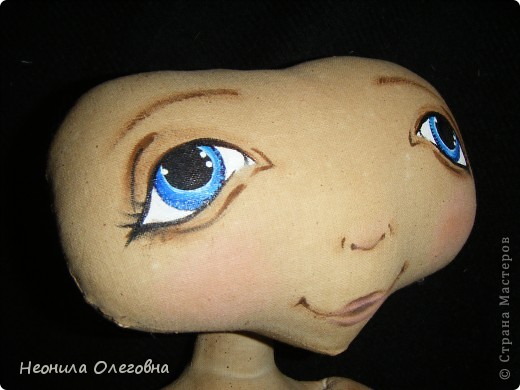  Мастер-класс Роспись, Шитьё: МК рисуем лицо текстильной кукле... Краска, Ткань. Фото 30