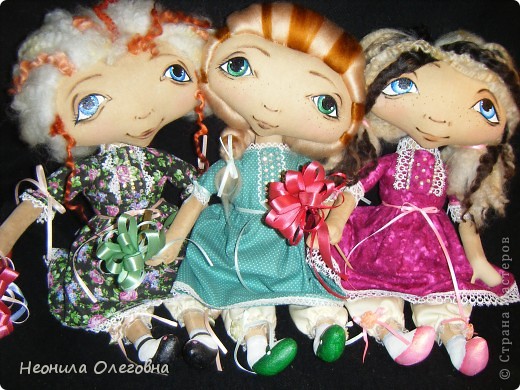  Куклы Шитьё: Текстильные куклы Шкодница, Кокетка, Милашка + выкройка))) Ткань. Фото 1