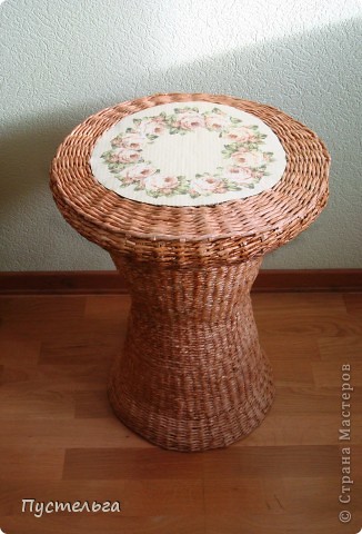 Поделка, изделие Декупаж, Плетение: Столик для вязания Бумага, Картон. Фото 23