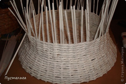  Поделка, изделие Декупаж, Плетение: Столик для вязания Бумага, Картон. Фото 6