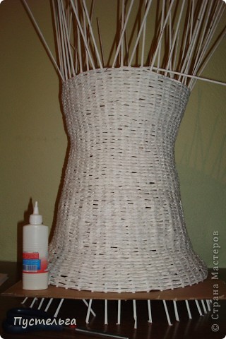  Поделка, изделие Декупаж, Плетение: Столик для вязания Бумага, Картон. Фото 7