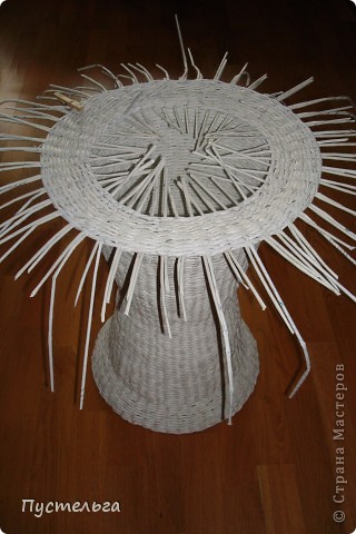  Поделка, изделие Декупаж, Плетение: Столик для вязания Бумага, Картон. Фото 12