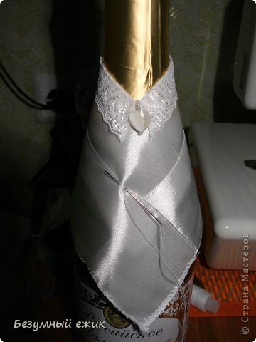  Декор предметов, Мастер-класс Шитьё: А наша невеста всех краше.... Кружево, Ленты, Ткань Свадьба. Фото 9