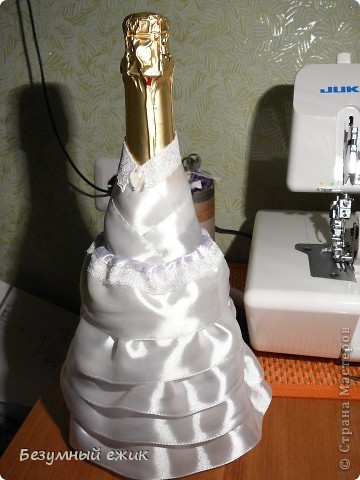  Декор предметов, Мастер-класс Шитьё: А наша невеста всех краше.... Кружево, Ленты, Ткань Свадьба. Фото 10
