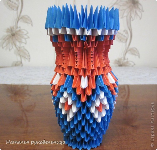 Как сделать вазу из модулей оригами: пошаговая инструкция