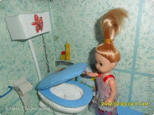 Как сделать для кукол ванную комнату