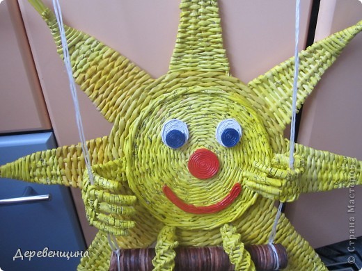  Мастер-класс Плетение: Солнышко для садика Бумага газетная. Фото 15