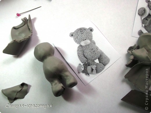 Modélisation Master class: Faire ours en peluche à partir de pâte polymère plastique. Photo 6