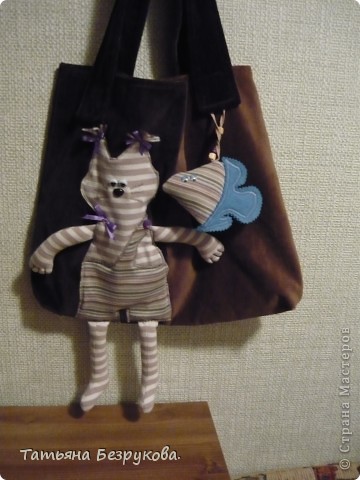  Гардероб Шитьё: сумка "Кот Матроскин".. Любителям животных.. Ткань. Фото 1