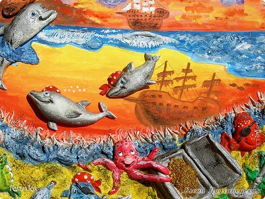 Картина, панно, рисунок Лепка: Любовь и приключения!!! Тесто соленое. Фото 4 Картина, панно, рисунок Лепка: Любовь и приключения!!! Тесто соленое. Фото 4