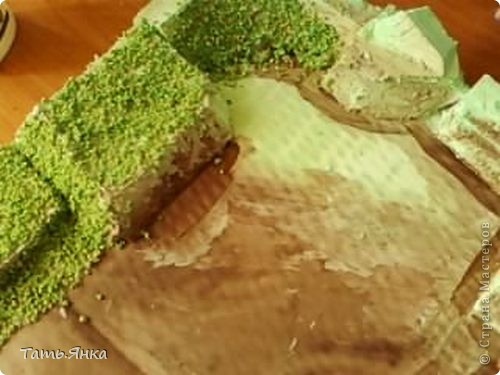 Мастер-класс Лепка: Создаем пейзаж для домиков из соленого теста Картон, Крупа, Пенопласт, Поролон, Тесто соленое Дебют. Фото 3 Мастер-класс Лепка: Создаем пейзаж для домиков из соленого теста Картон, Крупа, Пенопласт, Поролон, Тесто соленое Дебют. Фото 3