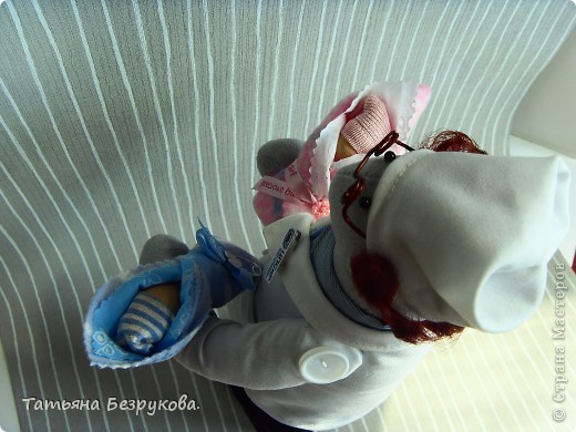  Игрушка, Куклы Шитьё: Подарок доктору. Ткань День защиты детей. Фото 6