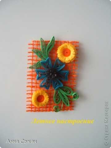  Поделка, изделие Бумагопластика, Квиллинг: Магнитики для души- Полевые цветы Бумага. Фото 11