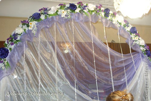  Поделка, изделие: Лавандовая свадьба: арка + Мастер-класс Бусинки, Ткань Свадьба. Фото 42