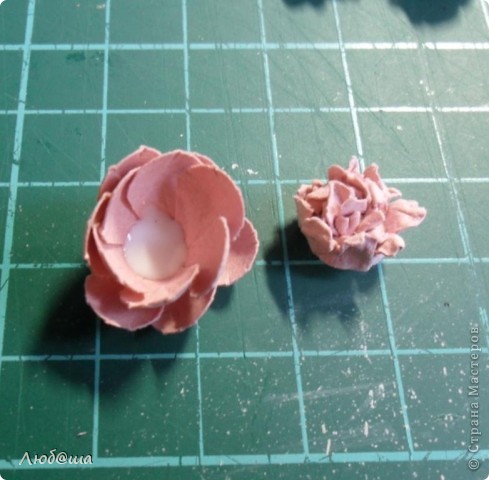  Мастер-класс Бумагопластика: Как я делаю пионы и розы. Бумага, Клей. Фото 14