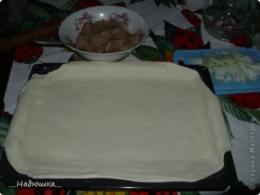  Кулинария, Мастер-класс Рецепт кулинарный: Пирог с картошкой и курицей из слоёного теста (+МК) Продукты пищевые. Фото 7