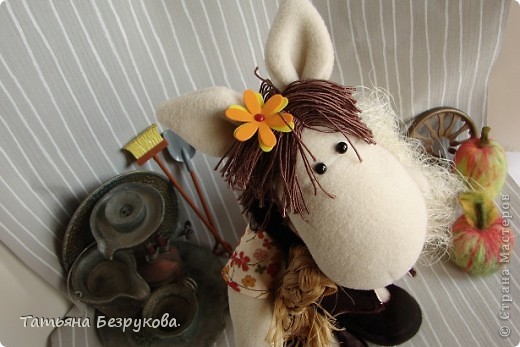  Игрушка Шитьё: Лошадка Иго-Го....В гости к Вам... Ткань Дебют. Фото 3