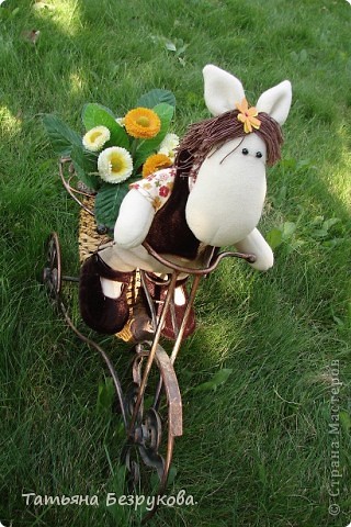  Игрушка Шитьё: Лошадка Иго-Го....В гости к Вам... Ткань Дебют. Фото 1