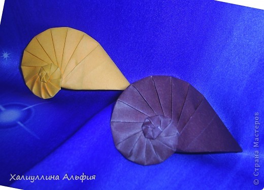 Мастер-класс Оригами: МК Ракушка "Navel Shell" (Автор: Tomoko Fuse) Бумага. Фото 54 Мастер-класс Оригами: МК Ракушка "Navel Shell" (Автор: Tomoko Fuse) Бумага. Фото 54