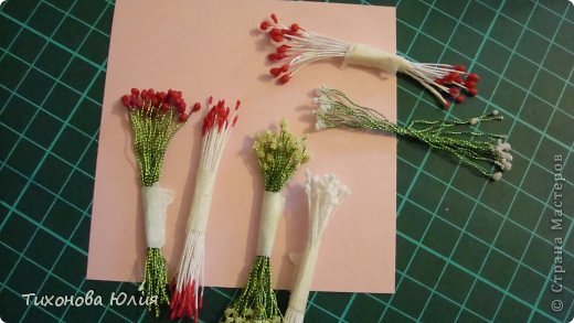  Мастер-класс: Как я делаю тычинки для цветов Нитки. Фото 1