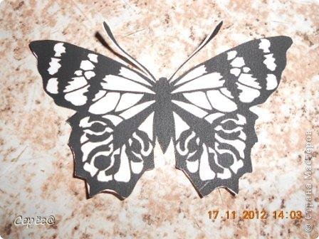  Декор предметов, Мастер-класс Орнамент: Бабочки на холодильнике Бумага, Клеёнка. Фото 6