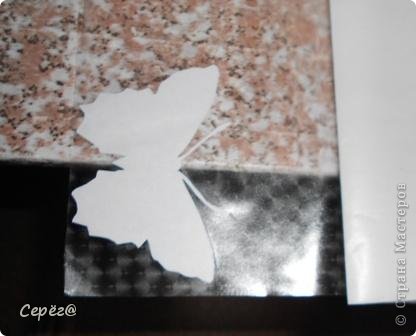  Декор предметов, Мастер-класс Орнамент: Бабочки на холодильнике Бумага, Клеёнка. Фото 7