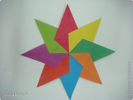  Поделка, изделие Оригами: Рождественская звезда. МК Бумага Рождество. Фото 1