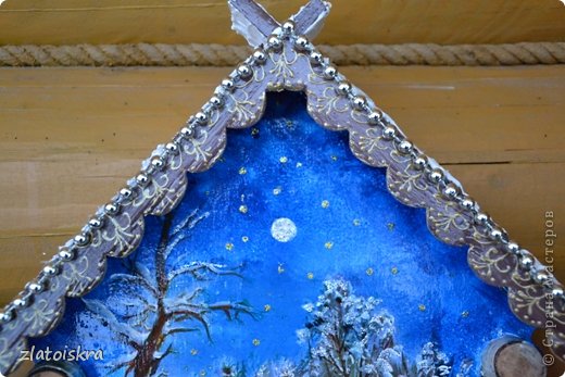 Декор предметов, Интерьер Декупаж, Коллаж: Ключницы, панно и колодец Материал природный Новый год. Фото 3
