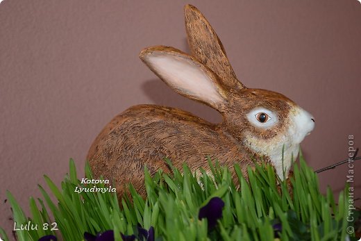 Скоро Пасха, во многих странах символом этого праздника является пасхальный заяц. Вот я и решила его сделать. . Фото 16