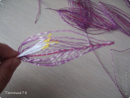  Мастер-класс Ганутель: цветы- волшебное кружево Бисер, Нитки, Проволока. Фото 15