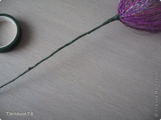  Мастер-класс Ганутель: цветы- волшебное кружево Бисер, Нитки, Проволока. Фото 17