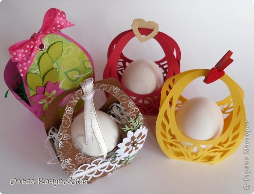 DIY МК Пасхальные поделки для яиц / Пасхальная корзинка / Украшение для пасхального декора