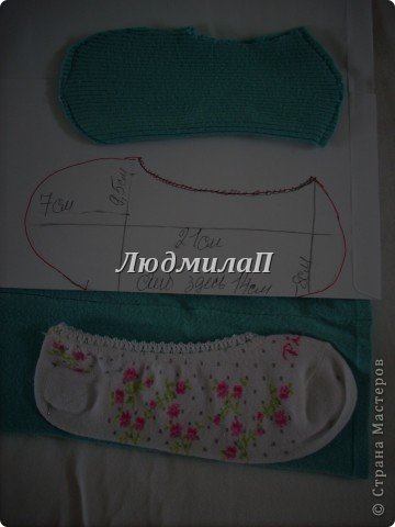  Мастер-класс Шитьё: Домашние тапочки и следки-своими руками. Реставрируем  старые тапочки.. Фото 9