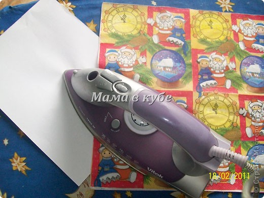 Мастер-класс Декупаж:  Дизайнерский картон и бумага МК Бумага, Картон, Салфетки Дебют. Фото 4