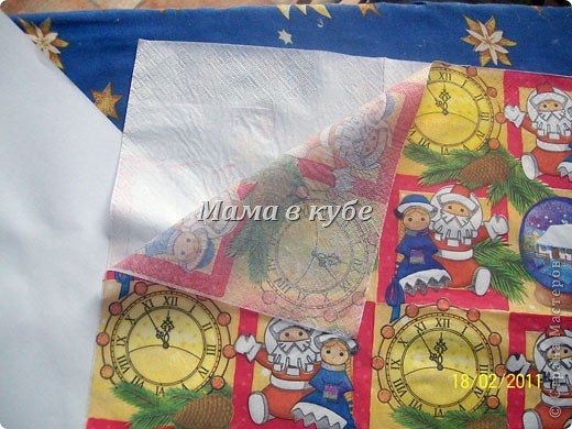 Мастер-класс Декупаж:  Дизайнерский картон и бумага МК Бумага, Картон, Салфетки Дебют. Фото 5